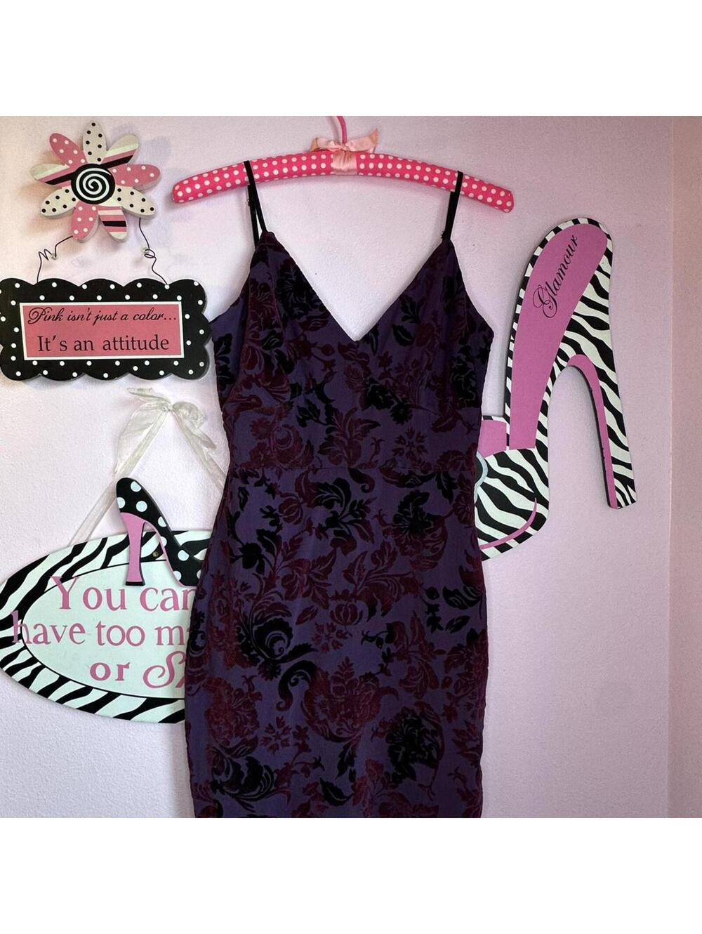 90s prom style mini slip dress